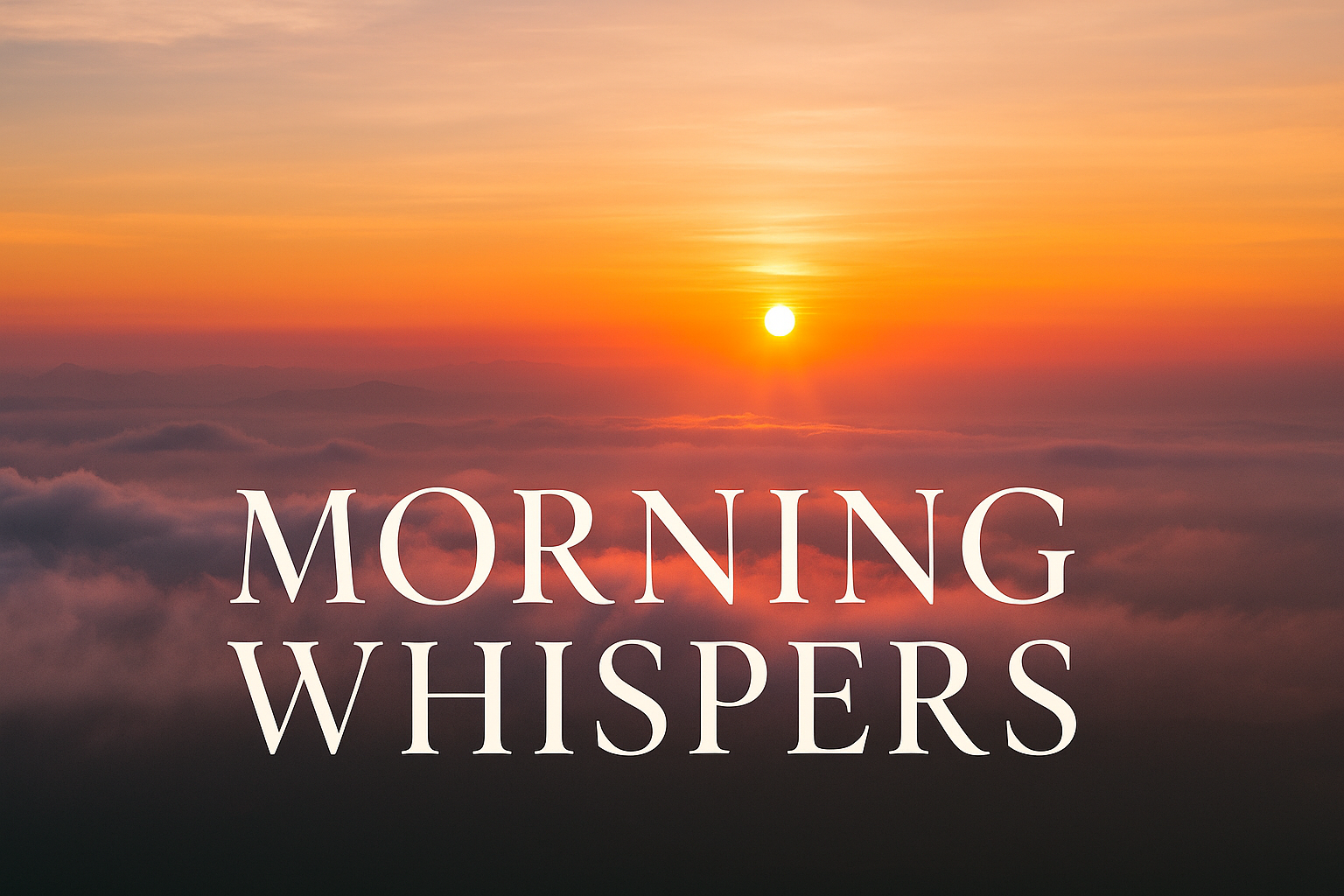 Morning Whispers: The Walk