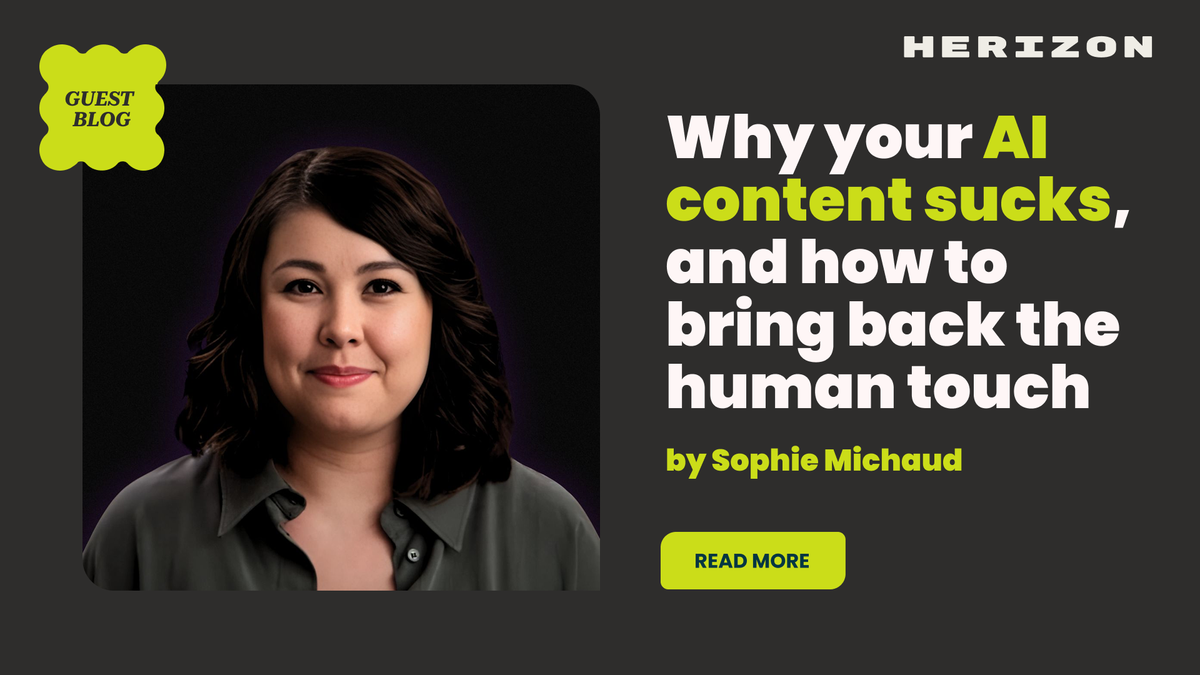 Why your AI content sucks, and how to bring back the human touch