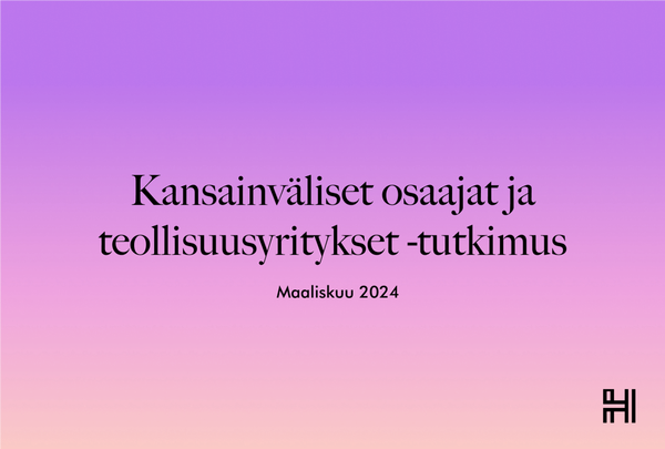 Kansainväliset osaajat ja teollisuusyritykset -tutkimus