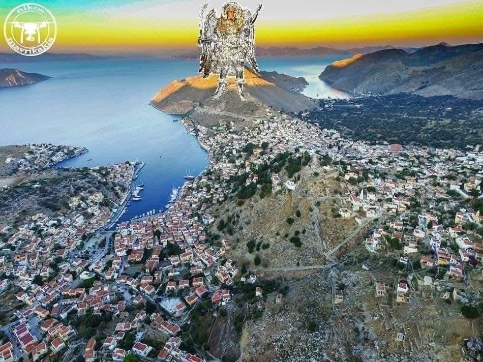 Symi vue d’en haut