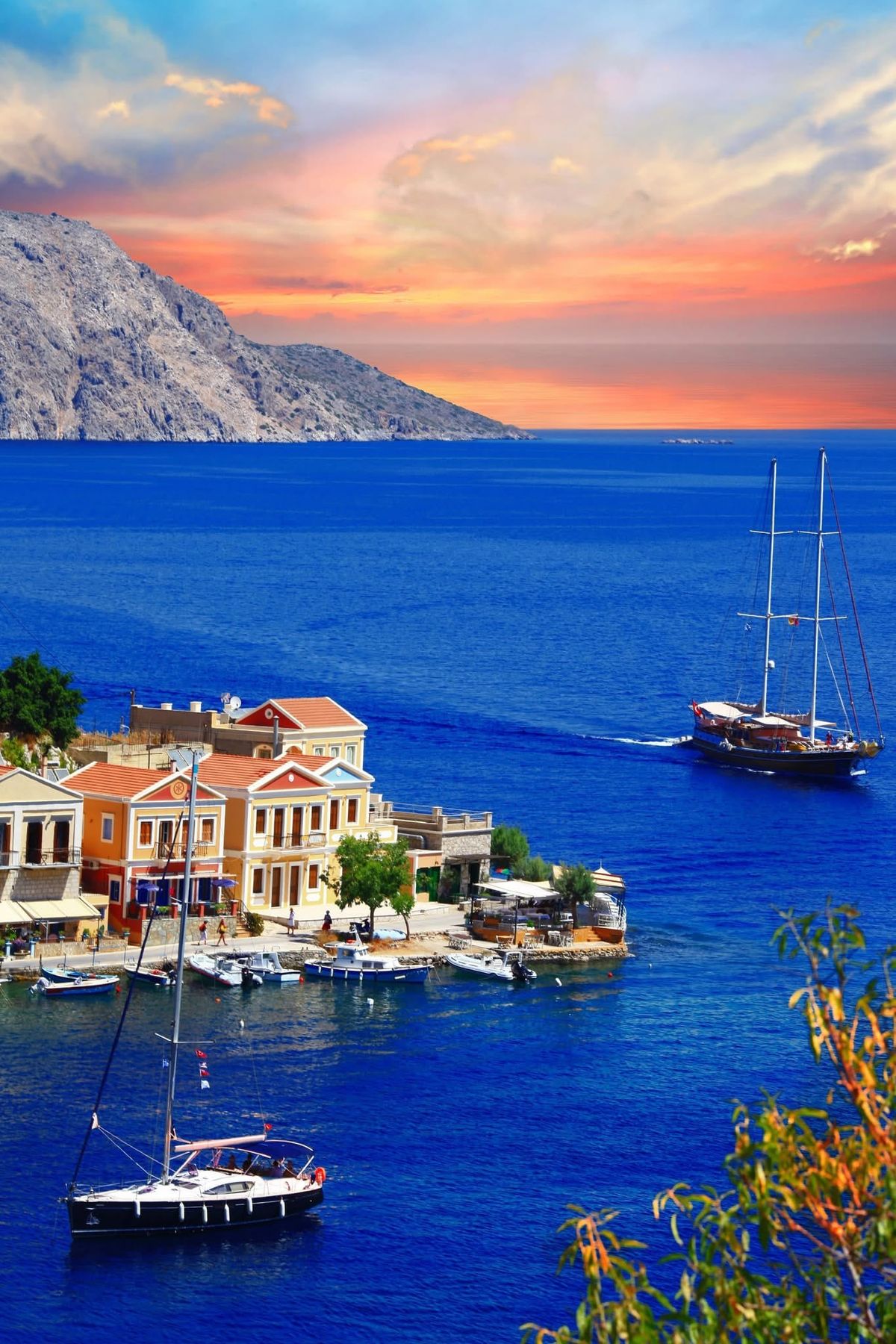 Une vue sur le Tolo à Symi