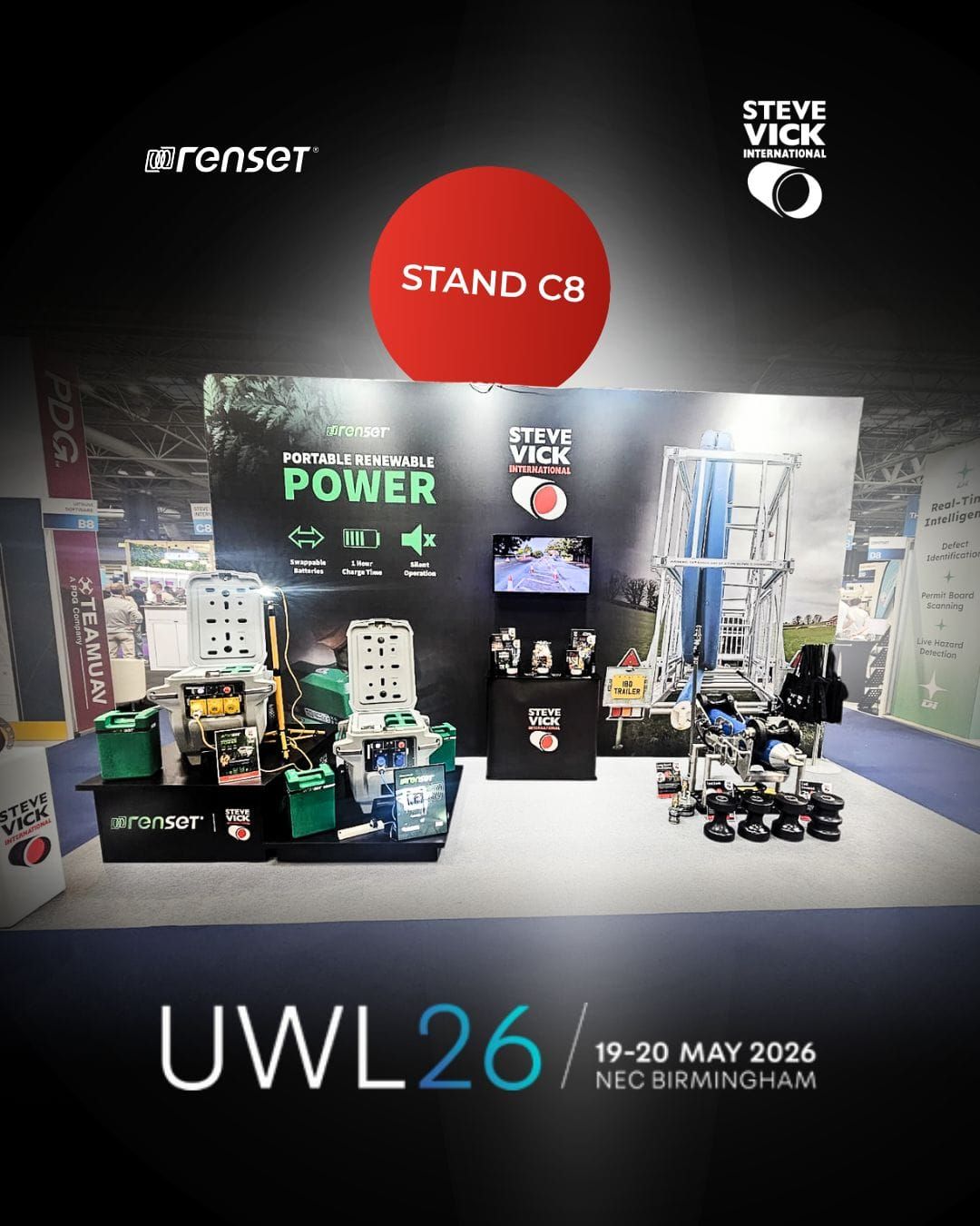Renset at Utility Week Live 2026 with Steve Vick International