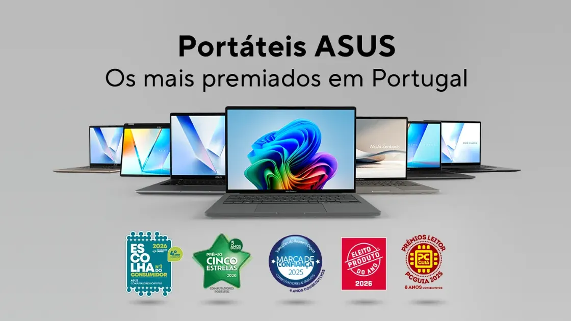 ASUS soma cinco prémios em Portugal e reforça confiança dos consumidores