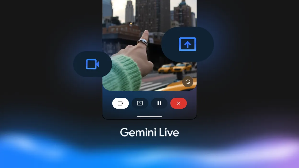 Gemini Live expande capacidades com partilha de câmara e ecrã