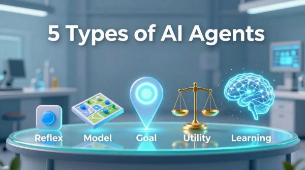 5 Types of AI Agents Explained: From Reflex to Learning Agents