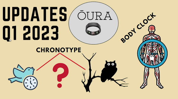 Oura Ring Q1 2023 updates- chronotype and body clock