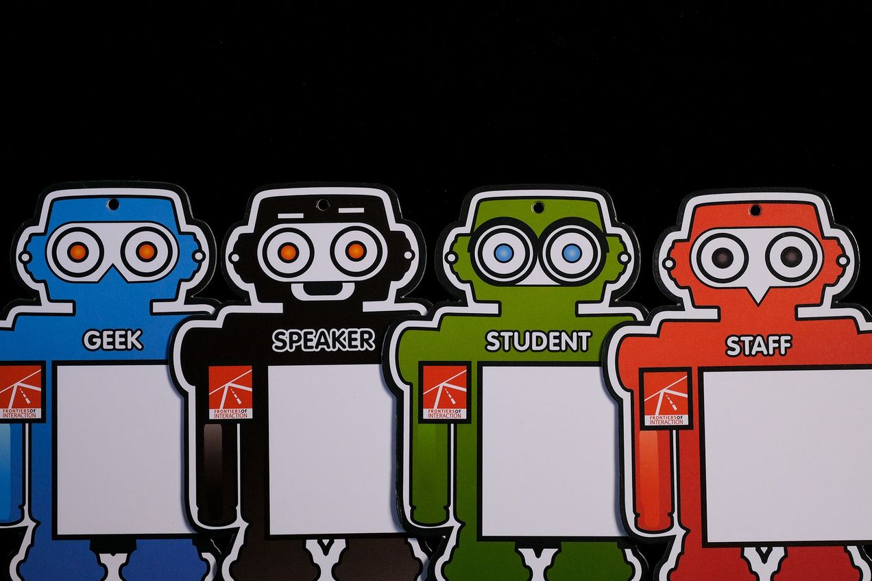 Turning a banal conference badge into a collectible item