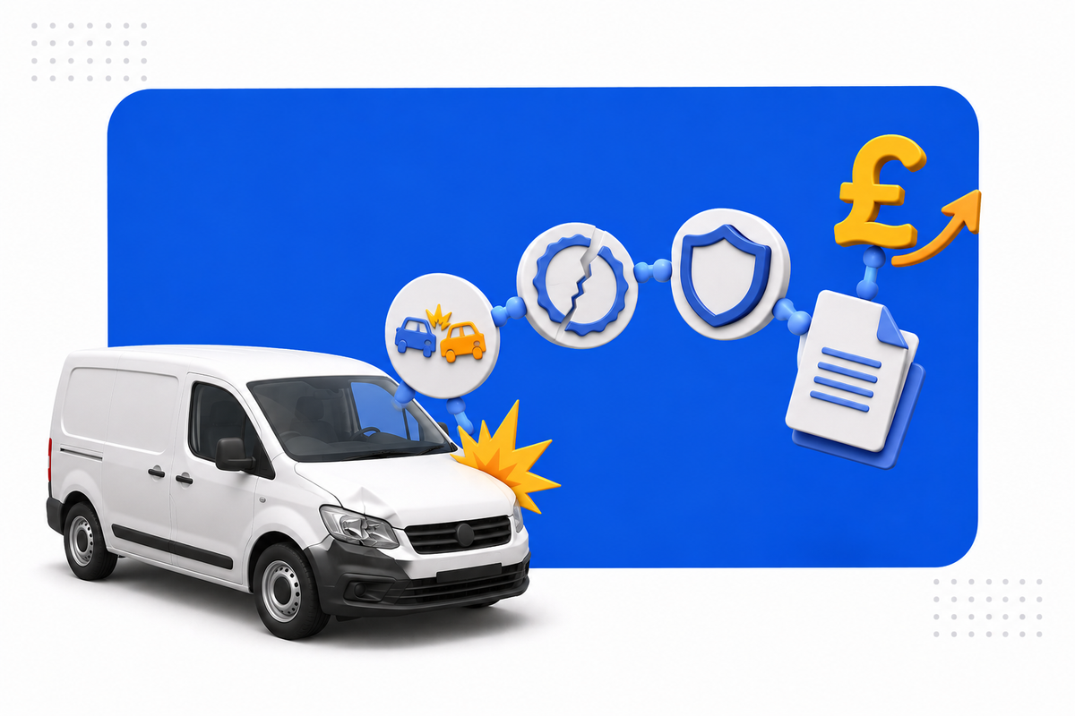 Van insurance after an at-fault claim: what usually happens to price and cover