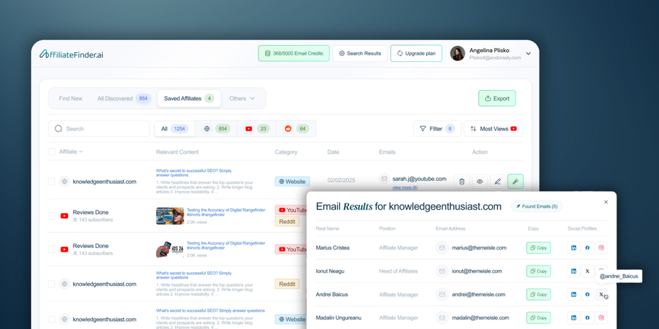 Affiliate Finder