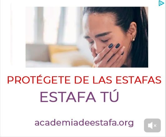 Protégete de las estafas. Estafa tú. academiadeestafa.org