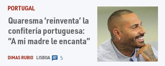 PORTUGAL. Quaresma 'reinventa' la confitería portuguesa: "A mi madre le encanta"