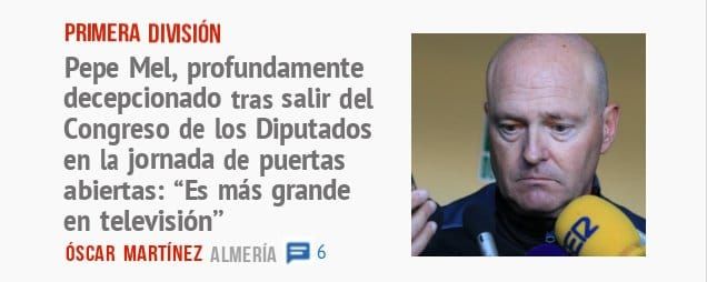 en la jomada de puertas abiertas: "Es más grande en televisión"