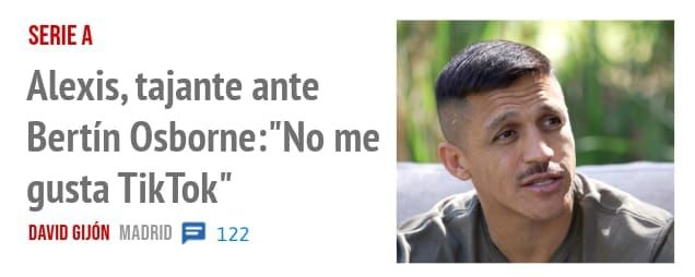 SERIE A. Alexis, tajante ante Bertín Osborne:"No me gusta TikTok"