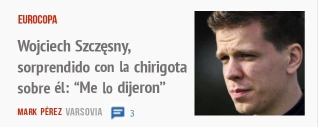 EUROCOPA. Wojciech Szczesny, sorprendido con la chirigota sobre él: "Me 10 dijeron"