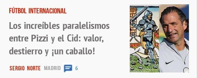 FÚTBOL INTERNACIONAL. Los increíbles paralelismos entre Pizzi y el Cid: valor, destierro y iun caballo!