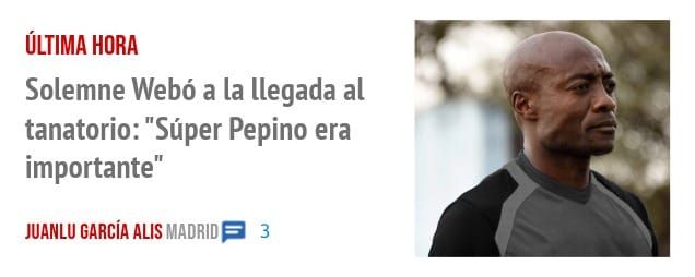 ÚLTIMA HORA. Solemne Webó a la llegada al tanatorio: "Súper Pepino era importante"