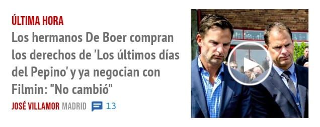 ÚLTIMA HORA. Los hermanos De Boer compran los derechos de 'Los últimos días del Pepino'yya negocian con Filmin: "No cambió"