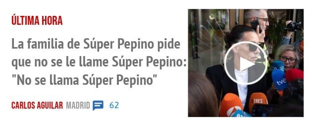 ÚLTIMA HORA. La familia de Súper Pepino pide que no se le llame Súper Pepino: "No se llama Súper Pepino"