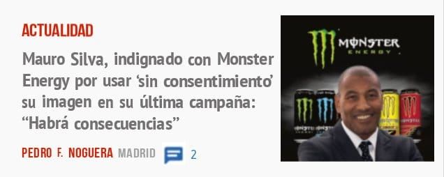ACTUALIDAD. Mauro Silva, indignado con Monster Energy por usar 'sin consentimientd su imagen en su última campaña: "Habrá consecuencias"