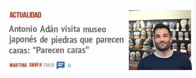 ACTUALIDAD. Antonio Adán visita museo japonés de piedras que parecen caras: "Parecen caras"