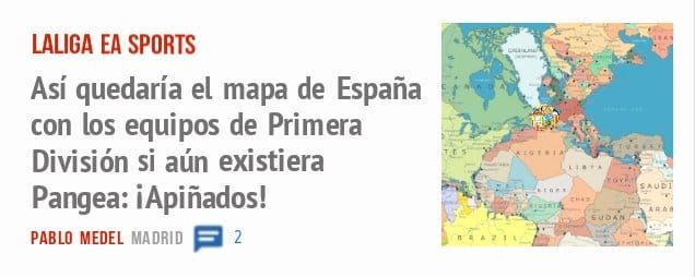 LALIGA EA SPORTS. Así quedaría el mapa de España con los equipos de Primera División si aún existiera Pangea: iApiñados!