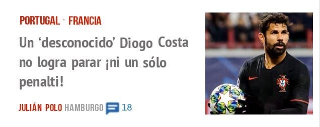 PORTUGAL FRANCIA. Un 'desconocido' Diogo Costa no logra parar ini un sólo penalti!