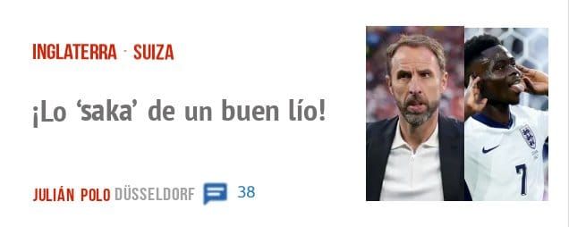 INGLATERRA SUIZA. iLo 'saka' de un buen lío!