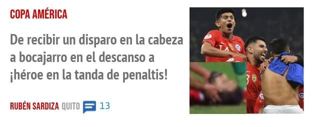 COPA AMÉRICA. De recibir un disparo en la cabeza a bocajarro en el descanso a ihéroe en la tanda de penaltis!
