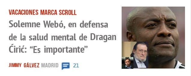 VACACIONES MARCA SCROLL. Solemne Webó, en defensa de la salud mental de Dragan Cirié: "Es importante"