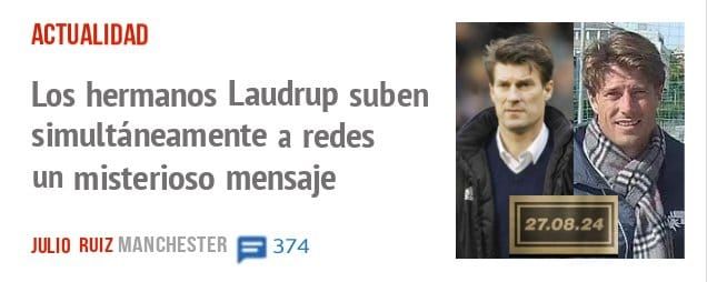 ACTUALIDAD. Los hermanos Laudrup suben simultáneamente a redes un misterioso mensaje