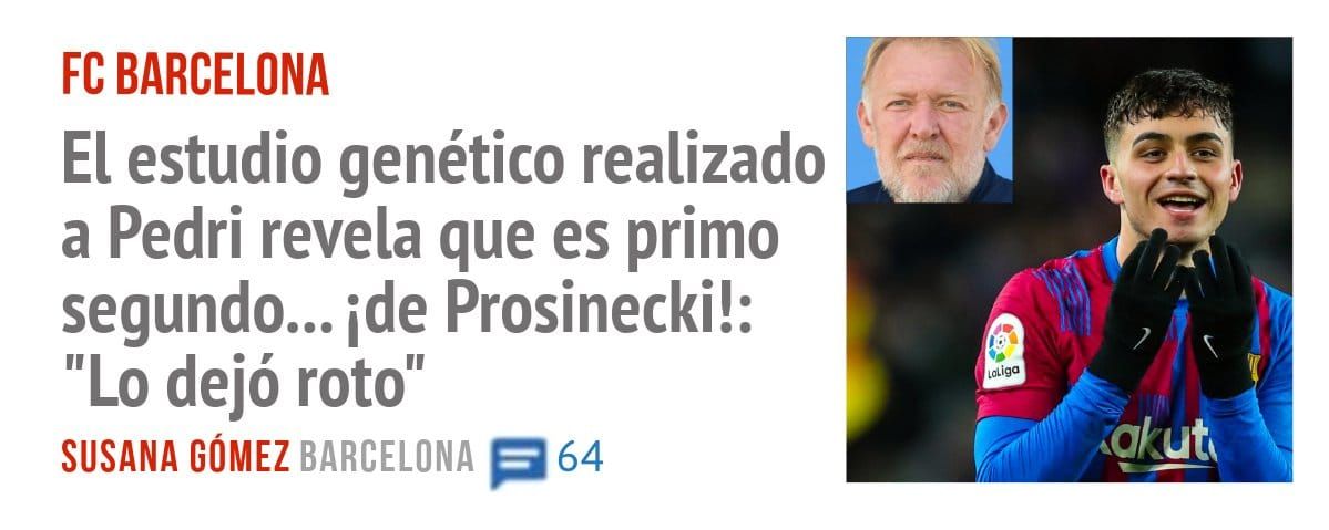 FC BARCELONA. El estudio genético realizado a Pedri revela que es primo segundo... ide Prosinecki!: "Lo dejó roto"