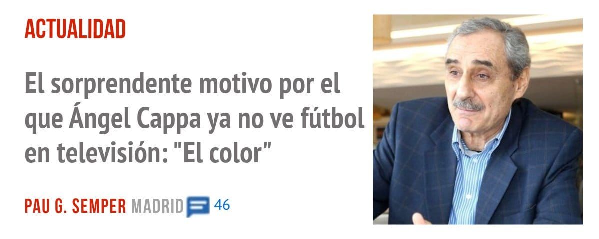 ACTUALIDAD. El sorprendente motivo por el que Ángel Cappa ya no ve fútbol en televisión: "El color"