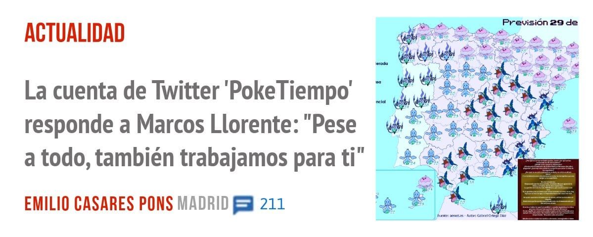 ACTUALIDAD. La cuenta de Twitter 'PokeTiempo' responde a Marcos Llorente: "Pese a todo, también trabajamos para ti"