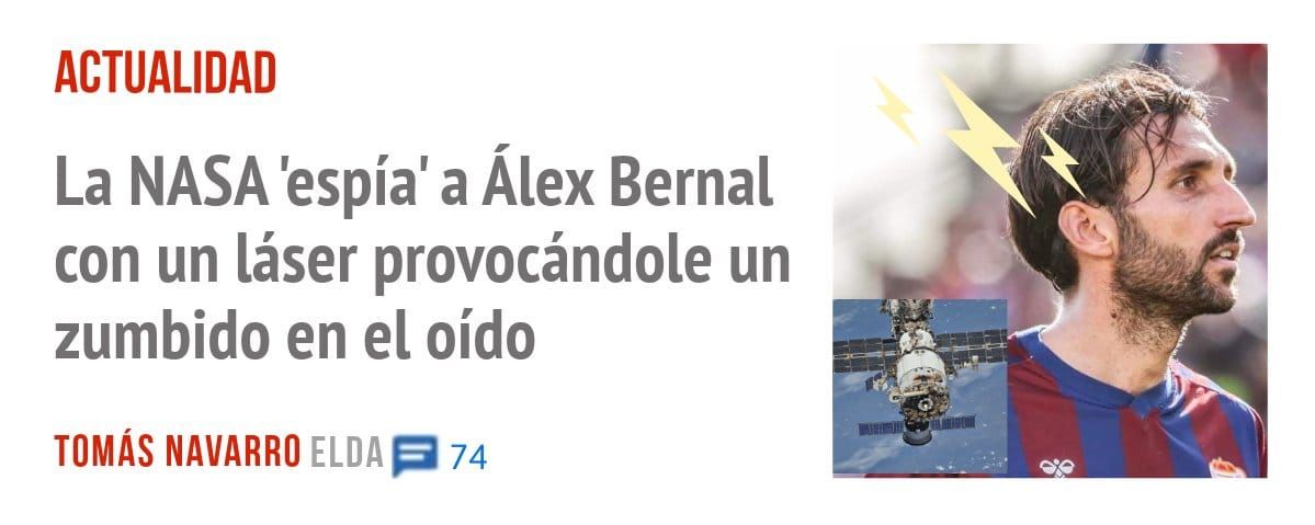 ACTUALIDAD. La NASA 'espía' a Álex Bernal con un láser provocándole un zumbido en eL oído
