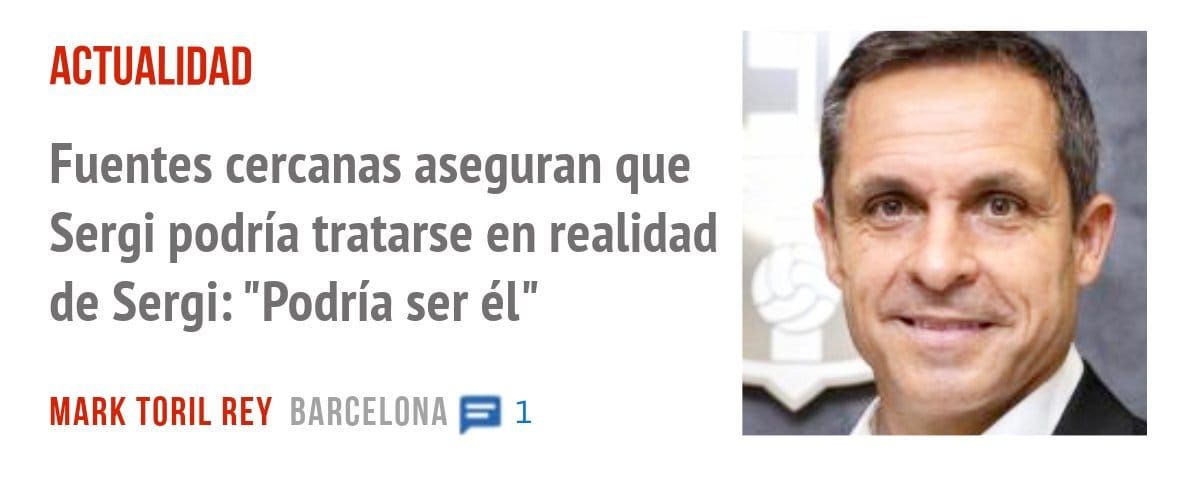 ACTUALIDAD. Fuentes cercanas aseguran que Sergi podría tratarse en realidad de Sergi: "Podría ser él"