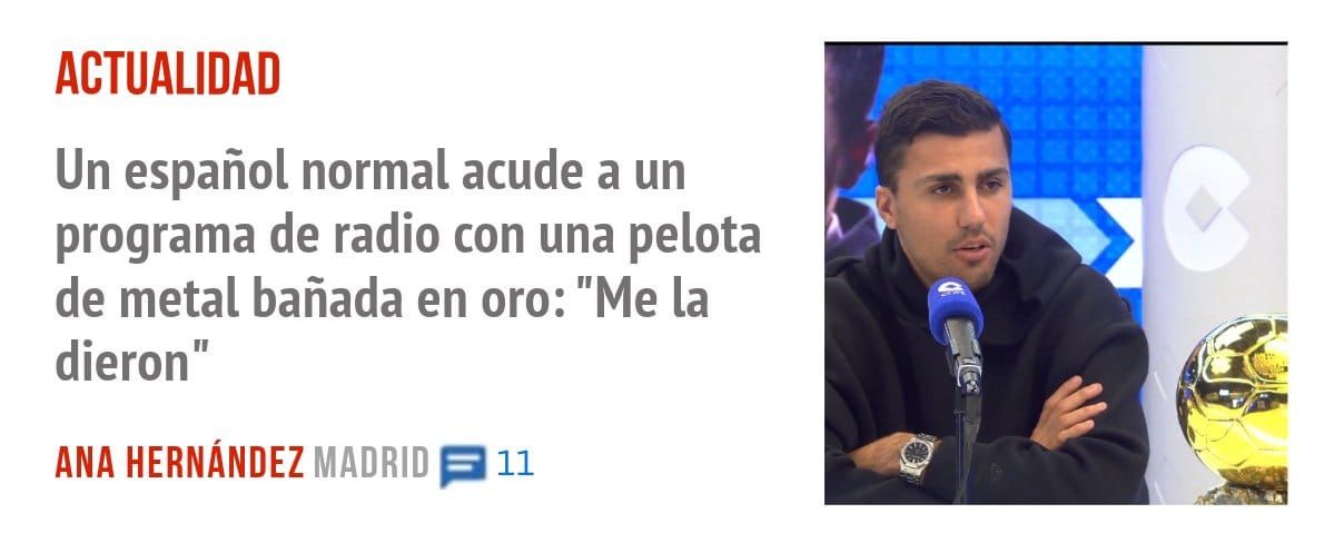 ACTUALIDAD. Un español normal acude a un programa de radio con una pelota de metal bañada en oro: "Me la dieron"