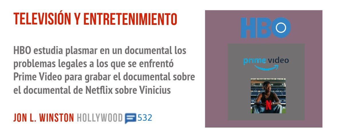 TELEVISIÓN Y ENTRETENIMIENTO. HBO estudia plasmar en un documental los problemas legales a los que se enfrentó Prime Video para grabar el documental sobre el documental de Netflix sobre Vini