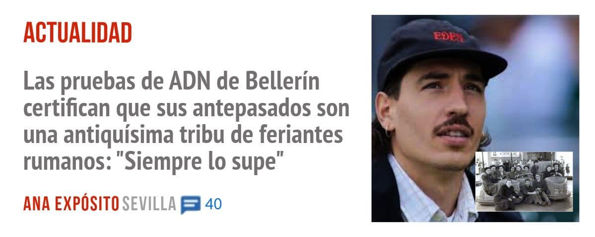 ACTUALIDAD. Las pruebas de ADN de Bellerín certifican que sus antepasados son una antiquísima tribu de feriantes rumanos: "Siempre 10 supe"