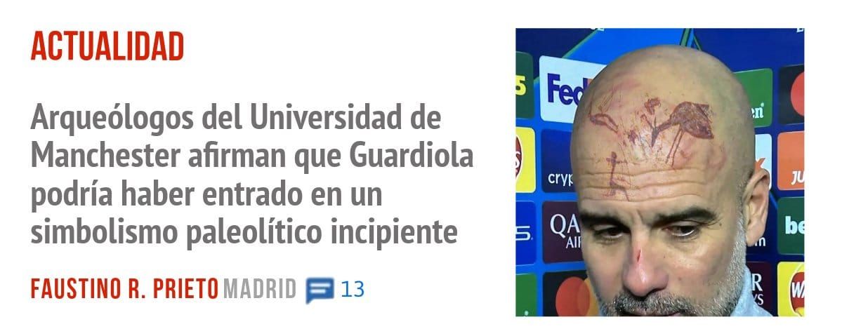 ACTUALIDAD. Arqueólogos del Universidad de Manchester afirman que Guardiola podría haber entrado en un simbolismo paleolítico incipiente