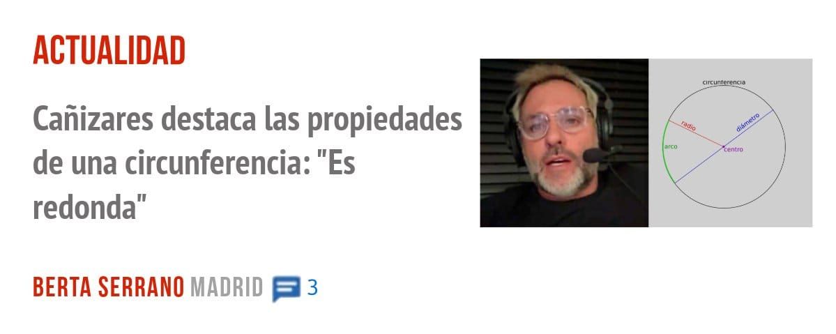 ACTUALIDAD. Cañizares destaca las propiedades de una circunferencia: "Es redonda"