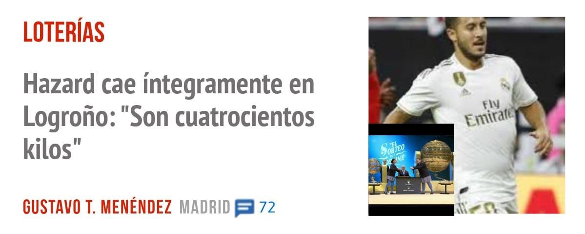 LOTERÍAS. Hazard cae íntegramente en Logroño: "Son cuatrocientos kilos"
