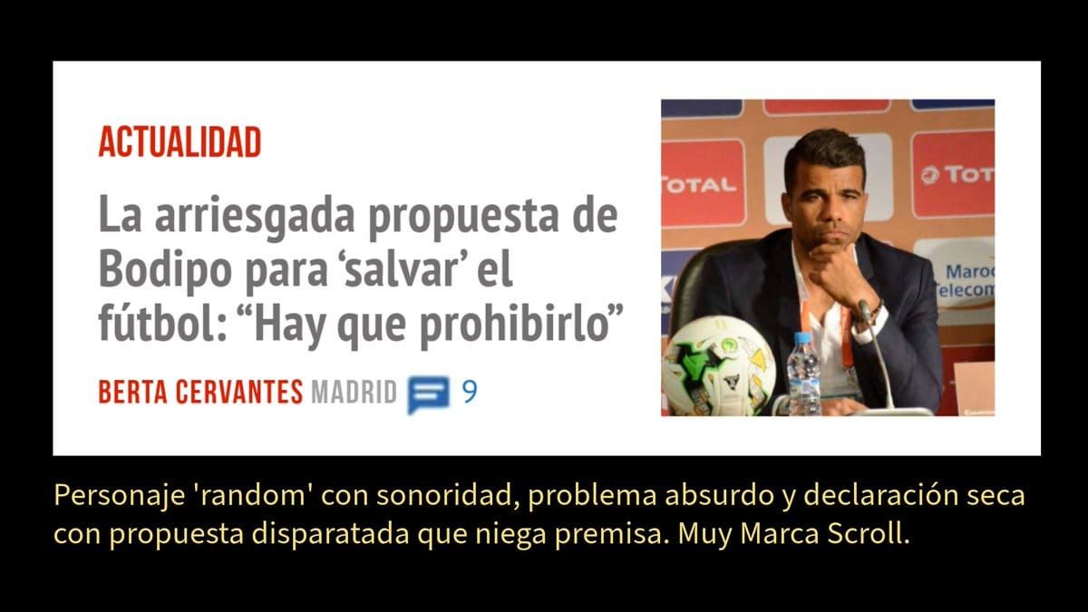 Personaje 'random' con sonoridad, problema absurdo y declaración seca