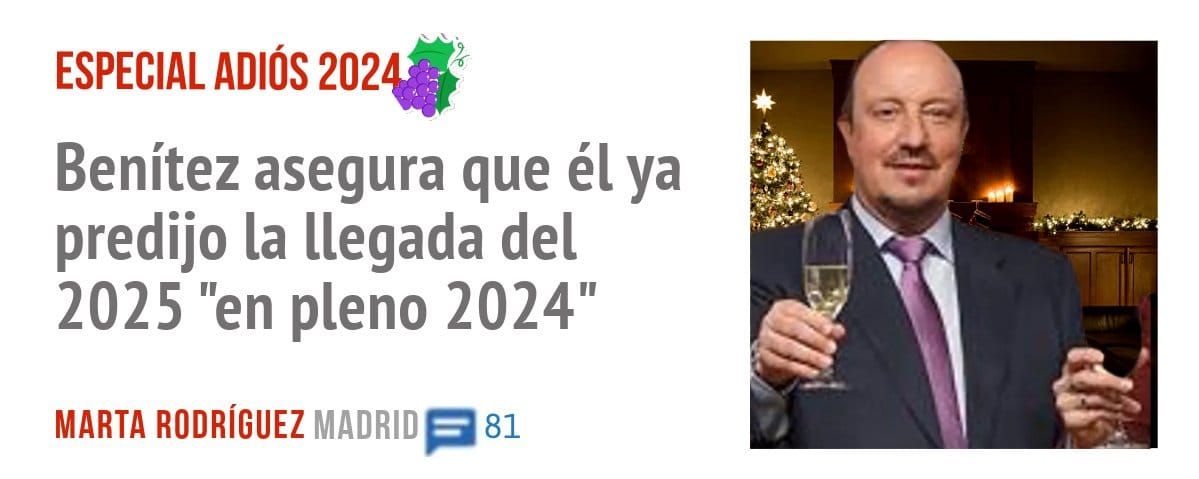 ESPECIAL. Benítez asegura que él ya predijo la llegada del 2025 "en pleno 2024"