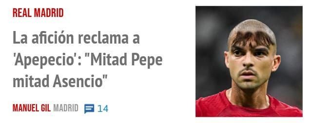 REAL MADRID. La afición reclama a 'Apepecio': "Mitad Pepe mitad Asencio"