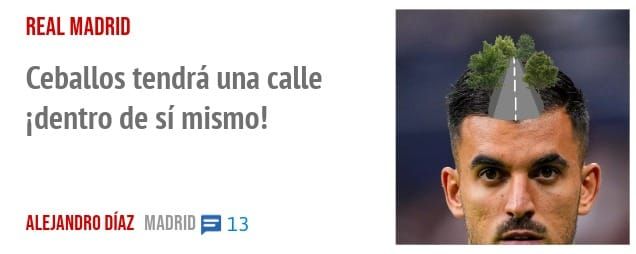 REAL MADRID. Ceballos tendrá una calle identro de sí mismo!
