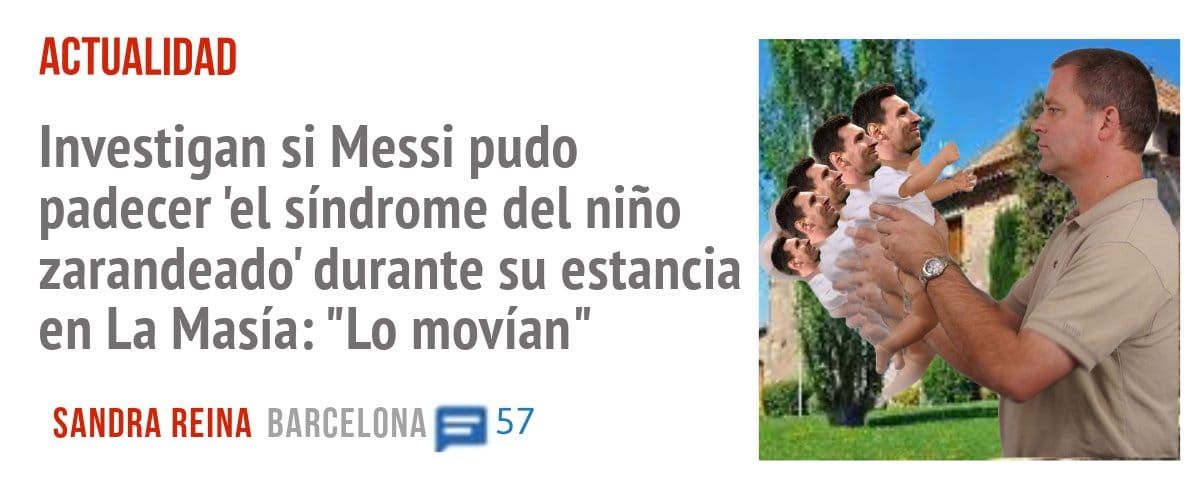 ACTUALIDAD. Investigan si Messi pudo padecer 'el síndrome del niño zarandeado' durante su estancia en La Masía: "Lo movían"