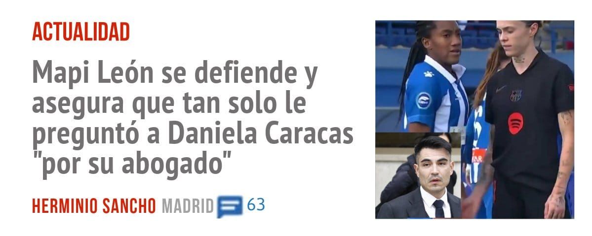 ACTUALIDAD. Mapi León se defiende y asegura que tan solo le preguntó a Daniela Caracas "por su abogado"