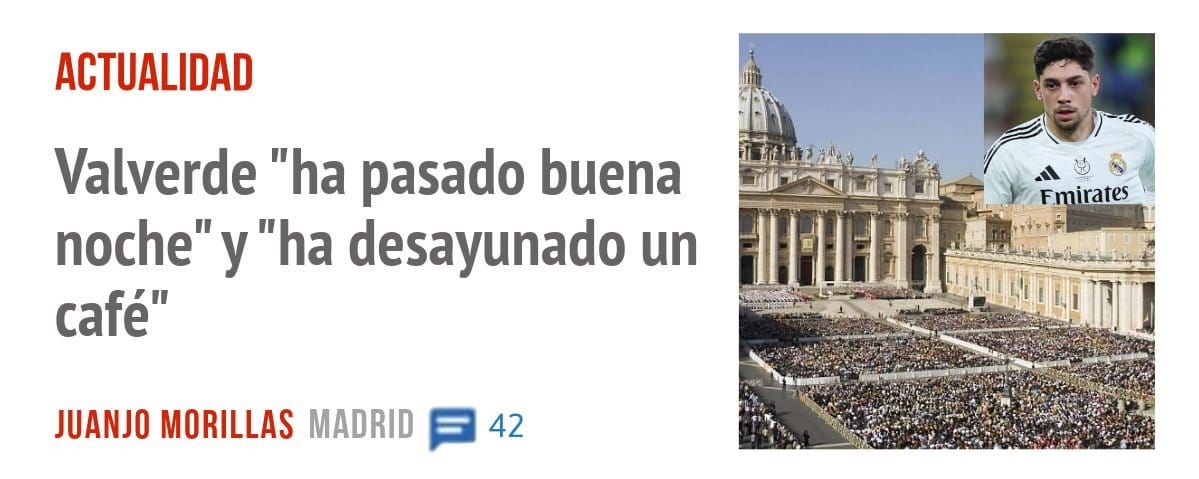 ACTUALIDAD. Valverde "ha pasado buena noche" y "ha desayunado un café"
