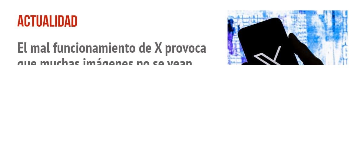 ACTUALIDAD. El mal funcionamiento de X provoca