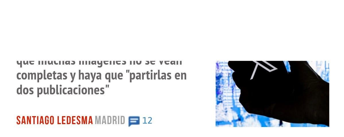 completas y haya que "partirlas en dos publicaciones"